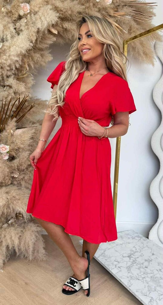 ACTIE SUMSHINE DRESS 77511 RED