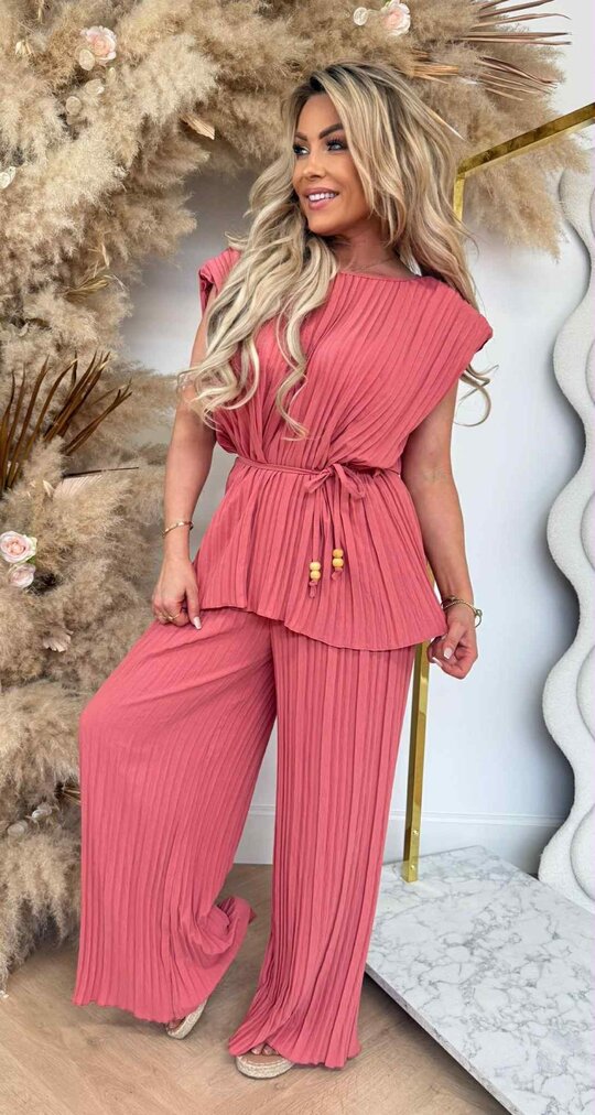 PLISSE TOUWTJE SET PINK