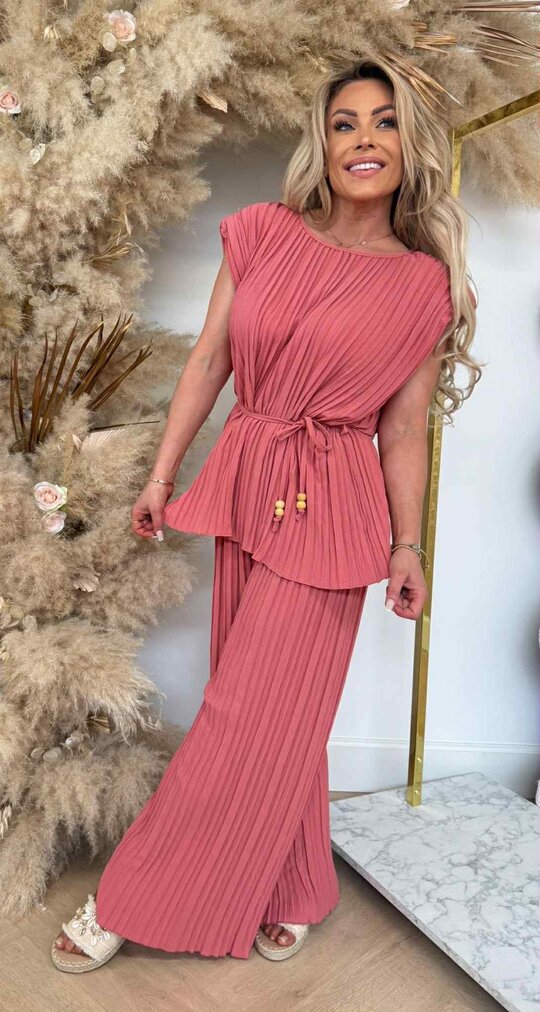 PLISSE TOUWTJE SET PINK