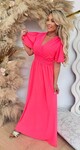 FLUO NEON MAXI DRESS NEONPINK