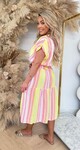 FASHION COTTON MAAIKE DRESS WHITE/COLOR