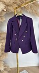ACTIE BUTTON BLAZER DEEPPURPLE