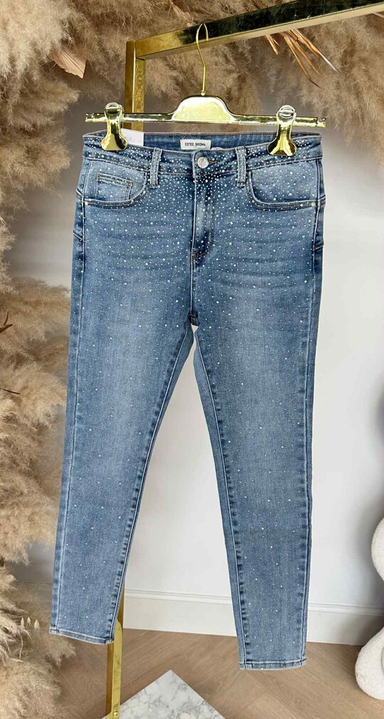 GLITTER SKINNY EB062 DENIMBLUE