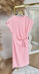BILLY LONG KNOOP BASIC DRESS PINK