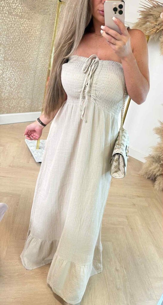 HAWAII SUMMER DRESS BEIGE