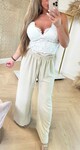 VIOLET BOW LACE TOP 2509 OFFWHITE