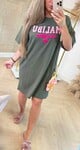 MALIBU CALIFORNIA DRESS OLIVE