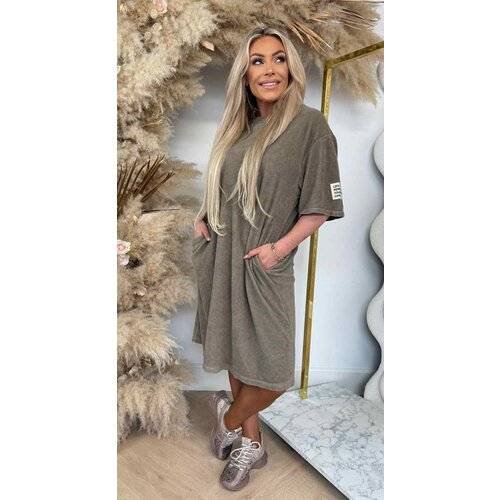PERFECT BADSTOF SHIRT LONG TAUPE/BEIGE PERFECT BADSTOF SHIRT LONG TAUPE/BEIGE