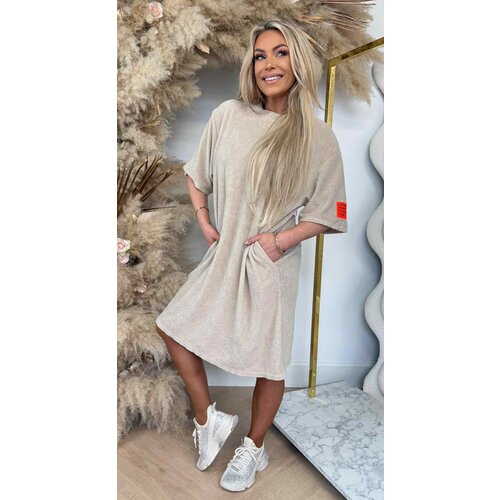PERFECT BADSTOF SHIRT LONG BEIGE/ORANGE PERFECT BADSTOF SHIRT LONG BEIGE/ORANGE