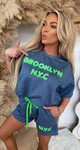 BROOKLYN SET DENIMBLUE/LIME