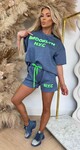 BROOKLYN SET DENIMBLUE/LIME