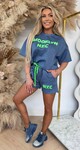 BROOKLYN SET DENIMBLUE/LIME