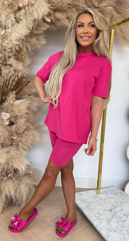BASIC BIKER SET FUCHSIA