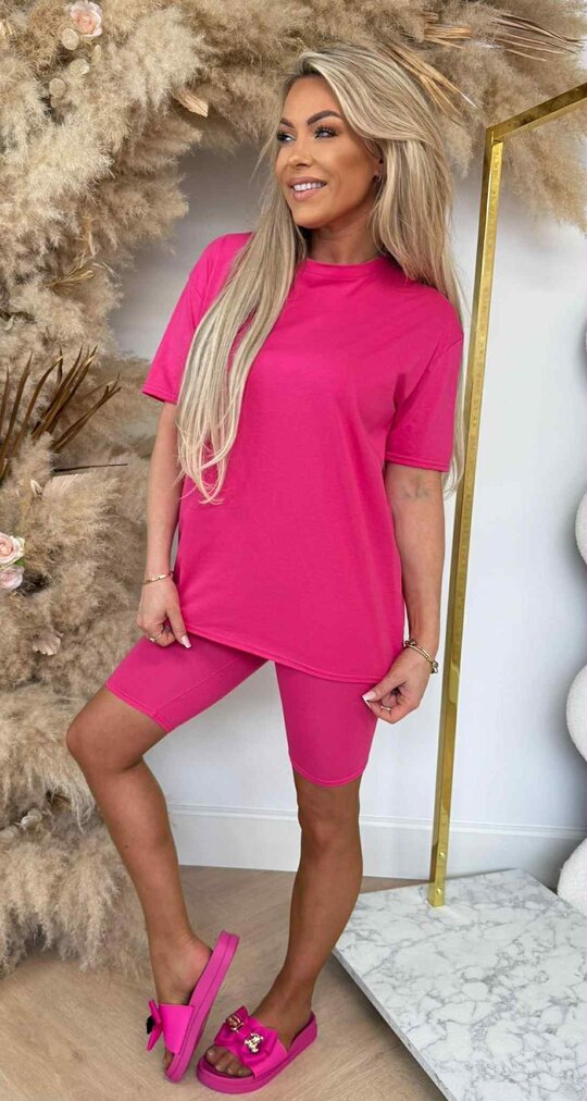 BASIC BIKER SET FUCHSIA