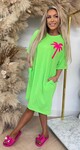 PALM TREE LONG T-SHIRT LIME