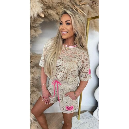 OUTFIT LACE SET BEIGE OUTFIT LACE SET BEIGE