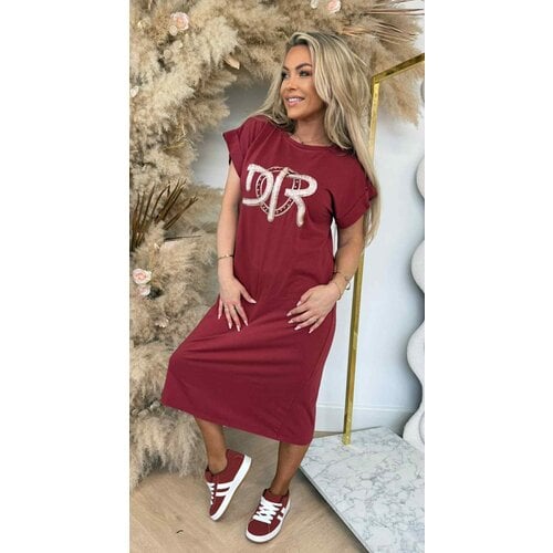 DOIR INSPIRED DRESS 590028-104 BURGUNDY DOIR INSPIRED DRESS 590028-104 BURGUNDY