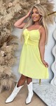 SWEETY BOW CUP DRESS YELLOW