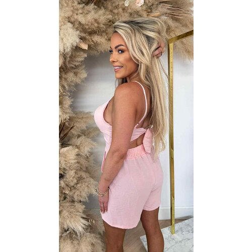 BOWIE BASIC PLAYSUIT PINK BOWIE BASIC PLAYSUIT PINK