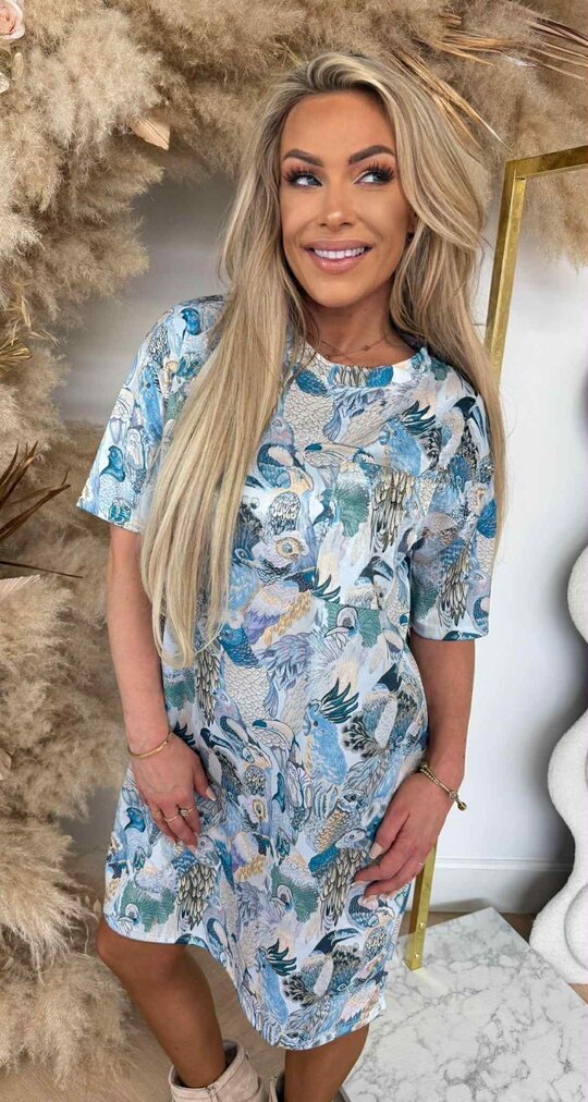 BIRDY COLOR DRESS BLUE