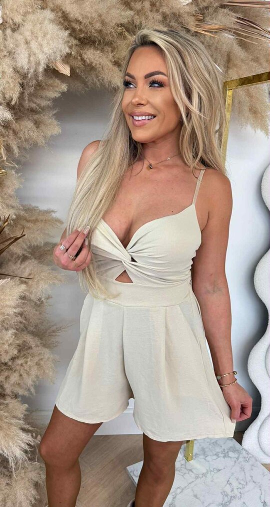 BOWIE BASIC PLAYSUIT BEIGE