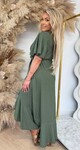 MALORCA RUFFLE DRESS GREEN