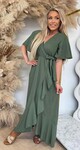 MALORCA RUFFLE DRESS GREEN