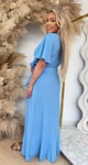 MALORCA RUFFLE DRESS ICEBLUE