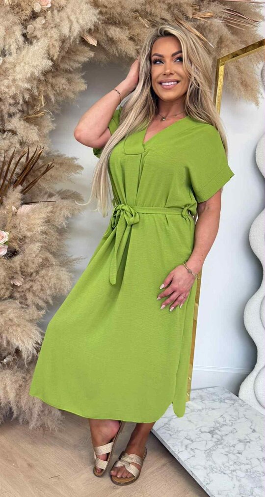 LEONIE V LUS DRESS GREEN