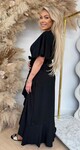 MALORCA RUFFLE DRESS BLACK