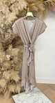 CIRCLE LOGO DRESS BEIGE
