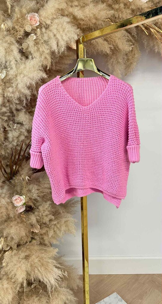 MYA KNITTED SWEAT PINK
