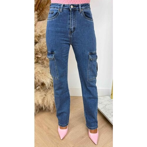 STRAIGHT LEG CARGO JEANS 7826 DARKDENIM STRAIGHT LEG CARGO JEANS 7826 DARKDENIM