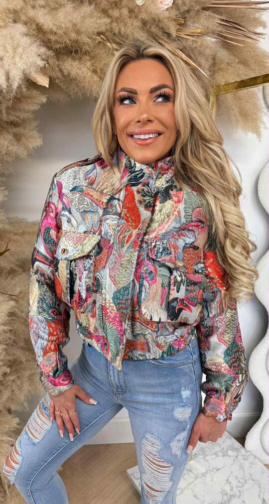 NEW BIRDY PARADISE JACKET 3577 PINK/COLORFULL