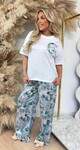 SUMMER PARADISE SET BLUE/WHITE