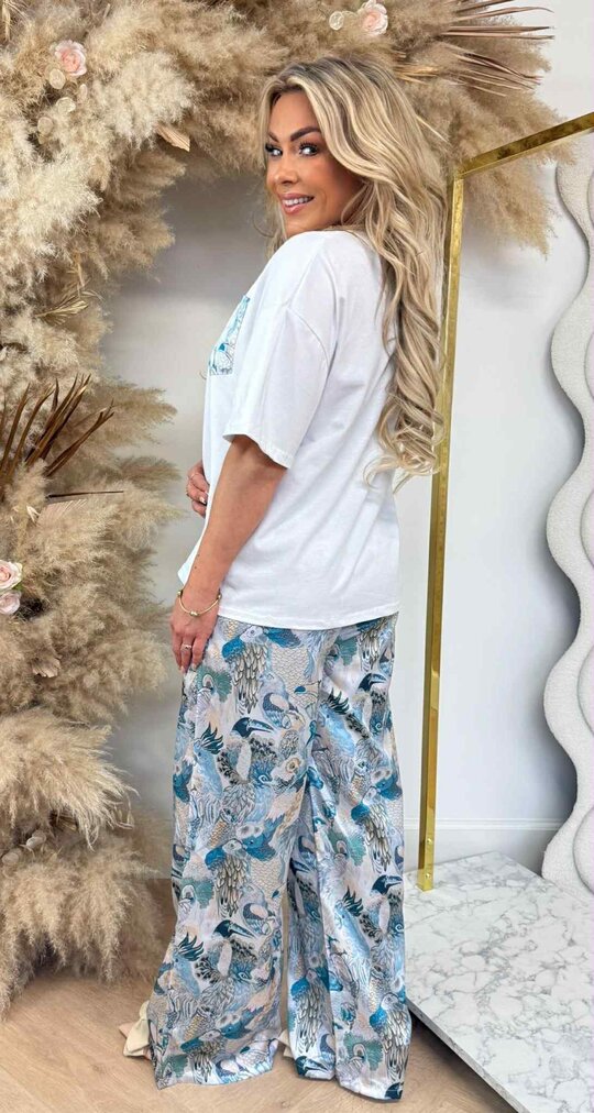 SUMMER PARADISE SET BLUE/WHITE