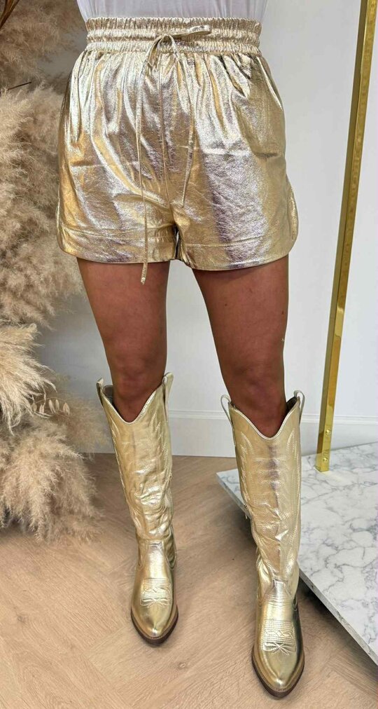 METALLIC SHORT 1678 GOLD