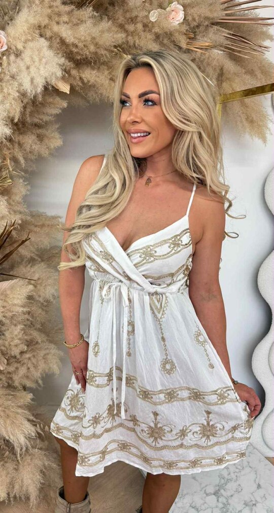 SUNSHINE GLAM DRESS 337/310 OFFWHITE