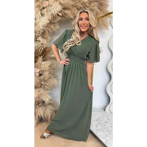 FLUO NEON MAXI DRESS ARMYGREEN FLUO NEON MAXI DRESS ARMYGREEN