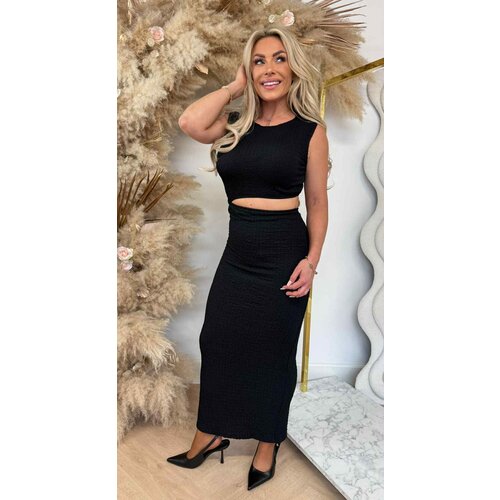 CUT DRESS BLACK CUT DRESS BLACK