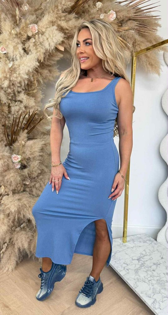STEFANIE DRESS JEANSBLUE
