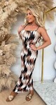 MELODIE ZIGZAG DRESS BLACK
