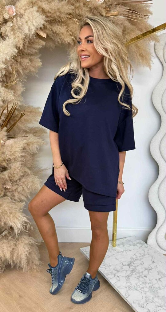 BASIC SPLIT SET NAVY
