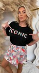 ICONIC BIRD SET SHIRT + SKORT BLACK