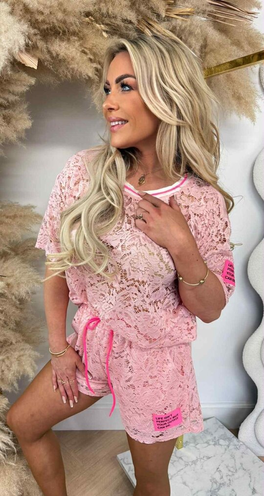 OUTFIT LACE SET PINK