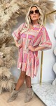 BOHO PRINTY DRESS TAUPe