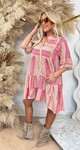 BOHO PRINTY DRESS TAUPe