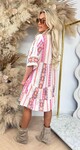 BOHO PRINTY DRESS OFFWHITE