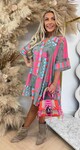 BOHO PRINTY DRESS OLIVE