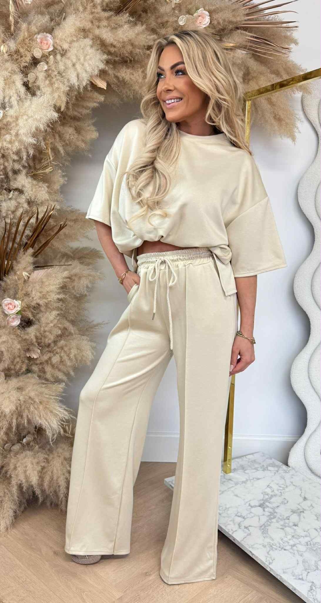 DORI SPLIT SET BEIGE